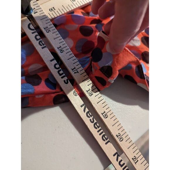 Boden Women Peach Pink Polka Dot Short Sleeve Midi Dress Size 6 - Picture 15 of 16